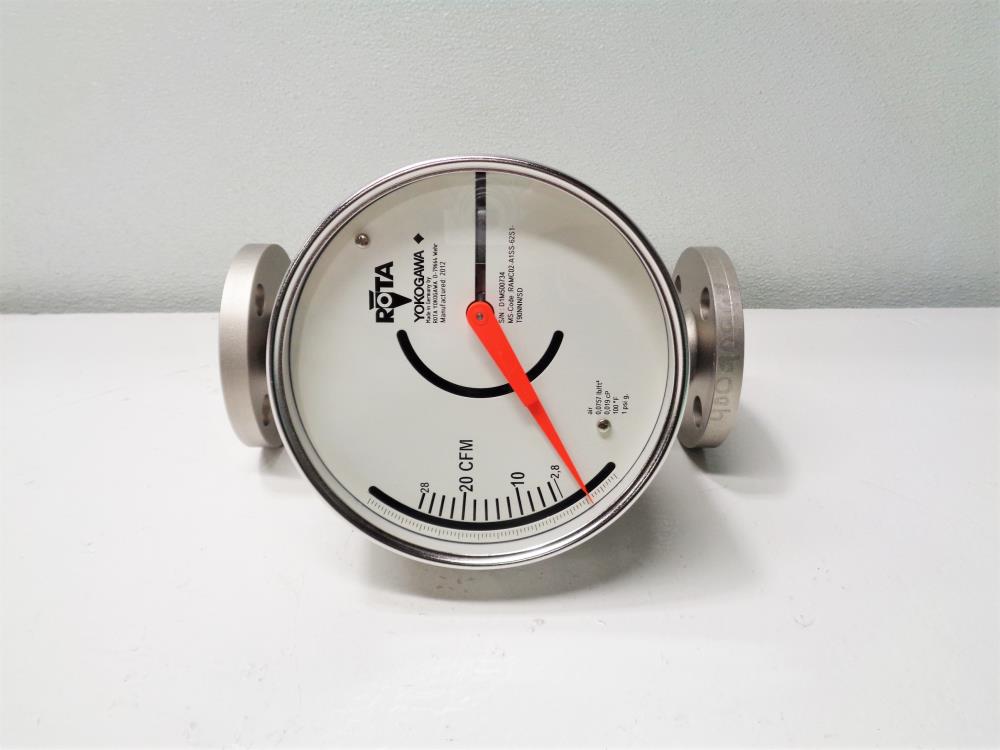 Rota Yokogawa 1" 150# Stainless Rotameter RAMC02-A1SS-62S1-T90NNN/SD